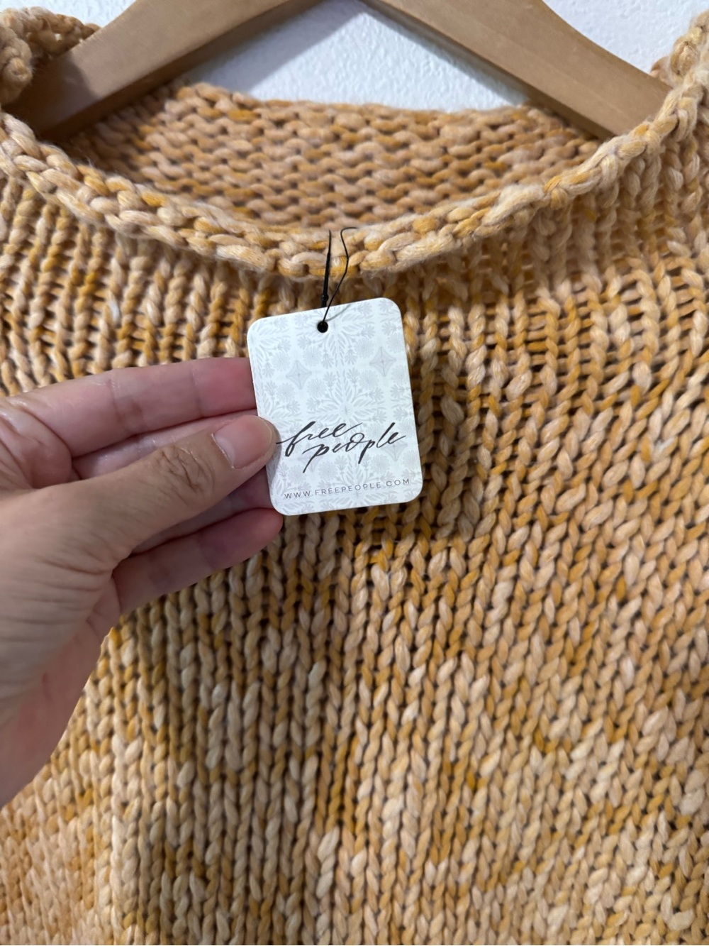 Free People Opal Roll Neck Sweater Sweet Potato Orange Relaxed Boxy NWT-Medium - Picture 8 of 12